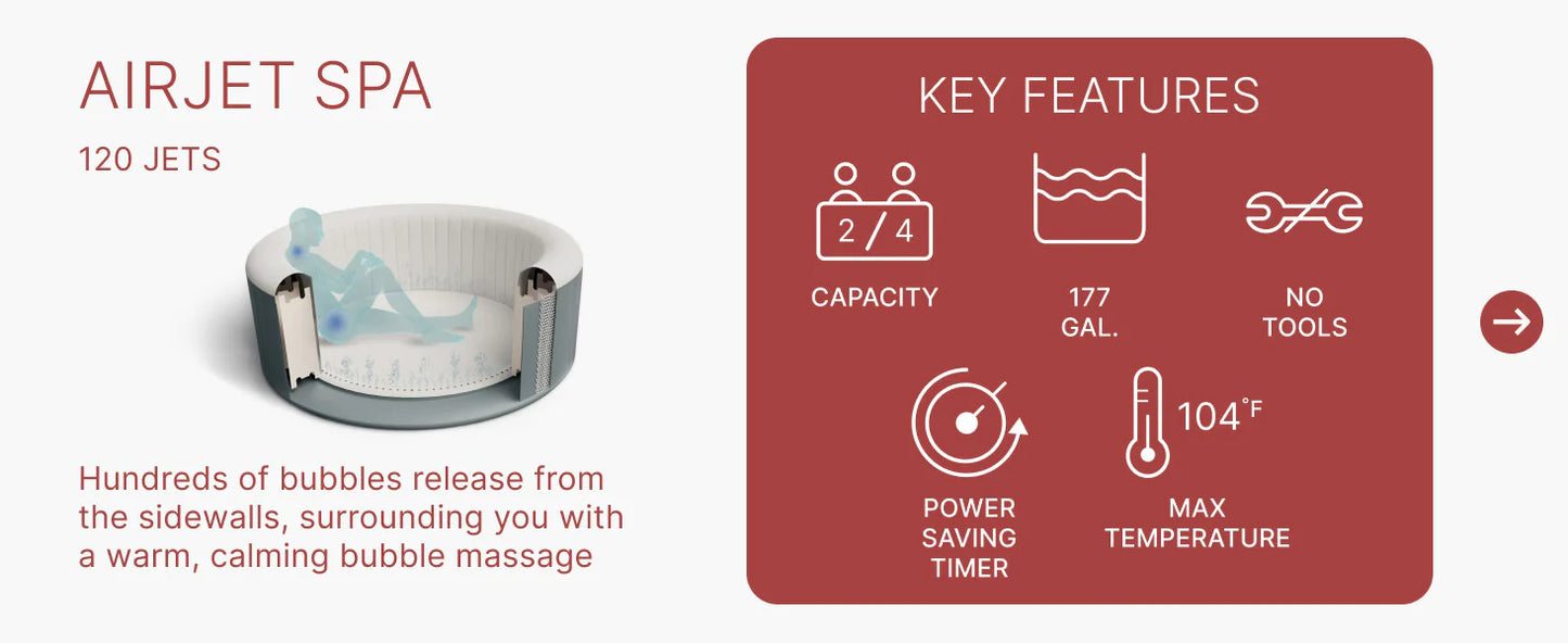 Luxury Inflatable Round Outdoor Spa