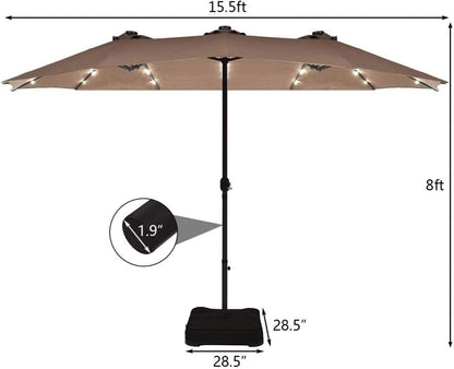 Double Sided Solar Umbrella