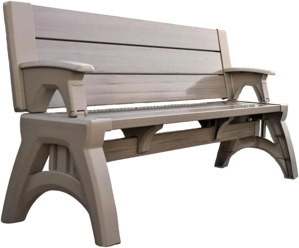 2-in-1 Outdoor Bench That Converts Into a Table | 1+1 FREE