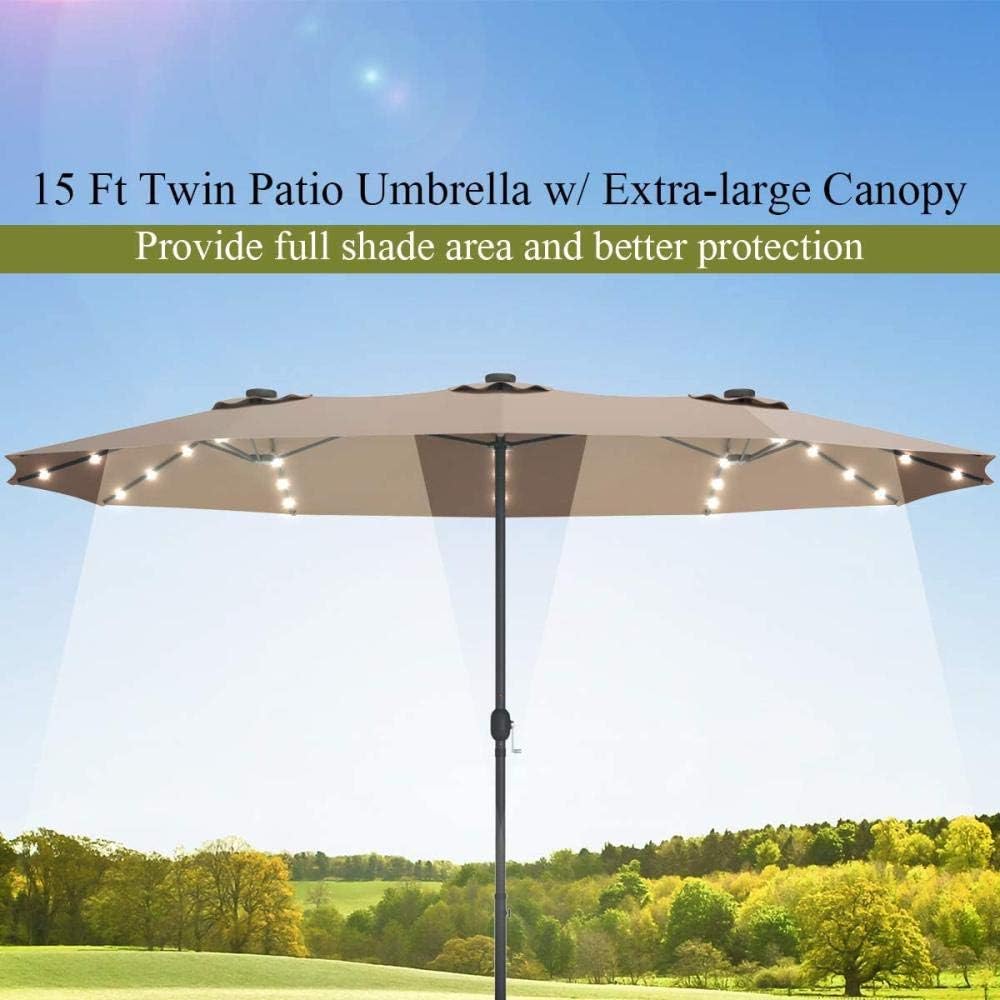 Double Sided Solar Umbrella