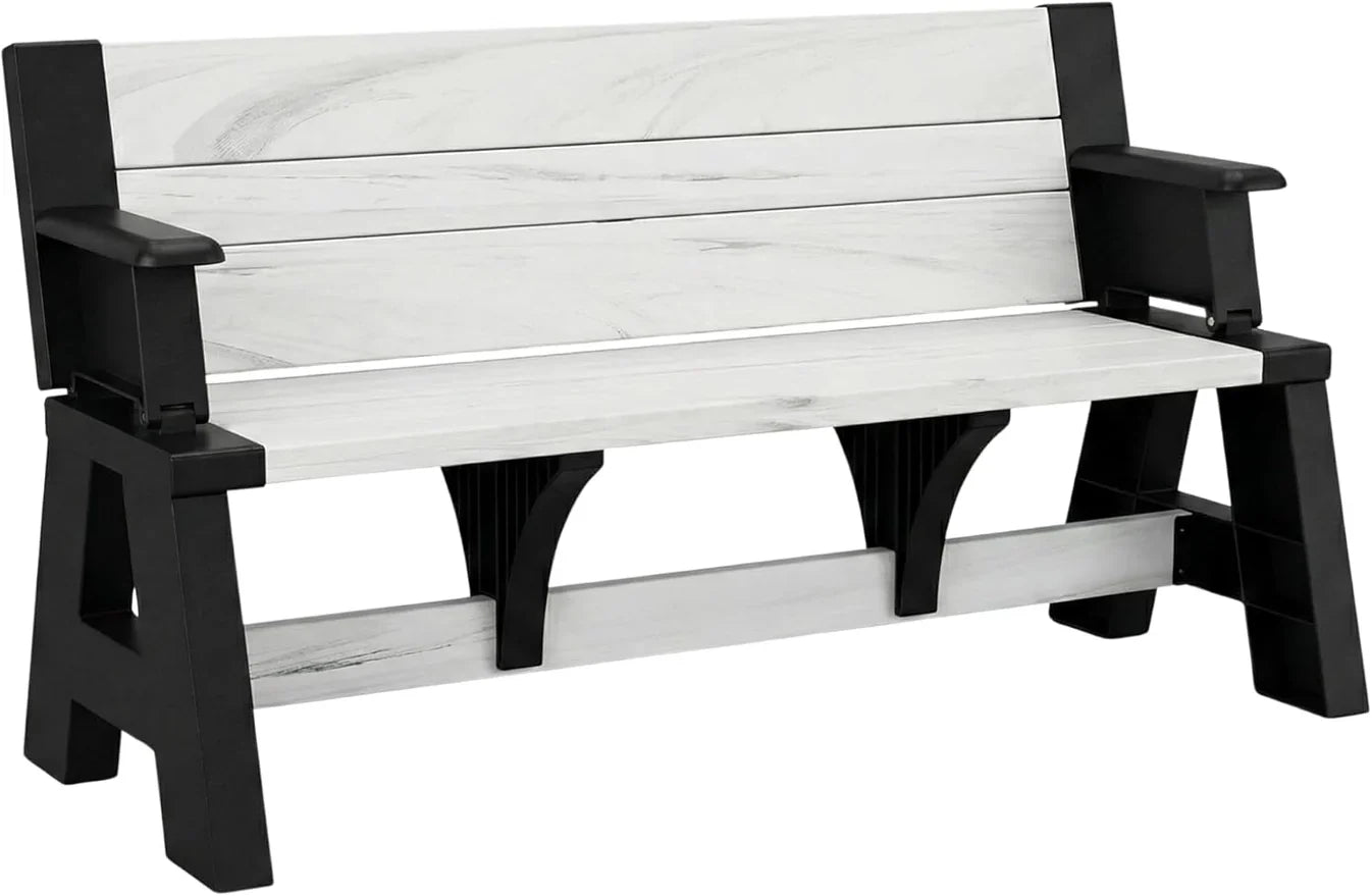 2-in-1 Outdoor Bench That Converts Into a Table | 1+1 FREE