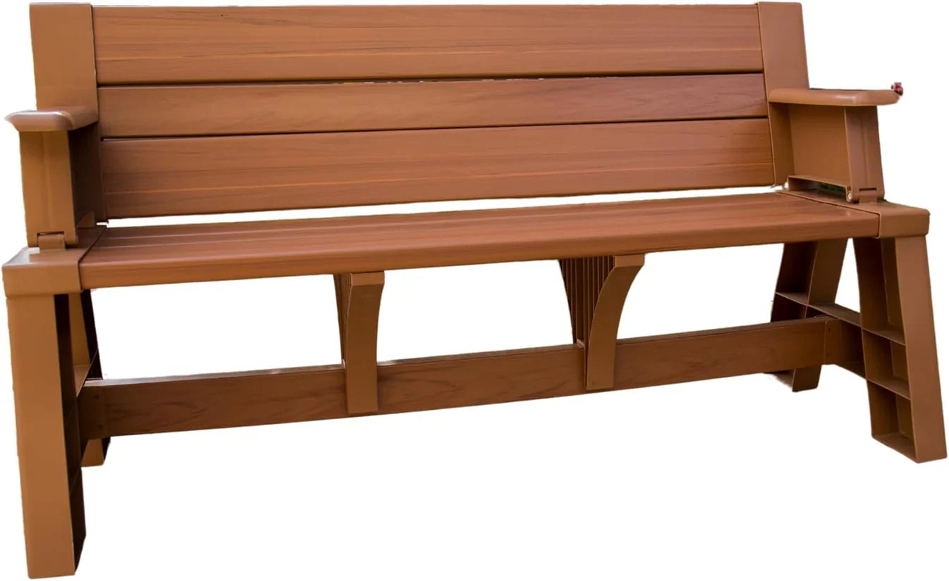 2-in-1 Outdoor Bench That Converts Into a Table | 1+1 FREE