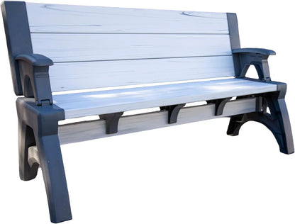 2-in-1 Outdoor Bench That Converts Into a Table | 1+1 FREE