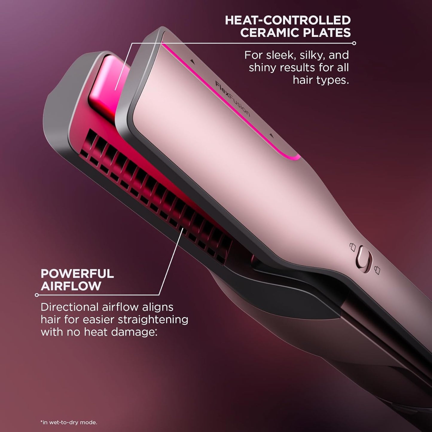 Shark FlexFusion Hair Straightener & Powerful Hair Dryer