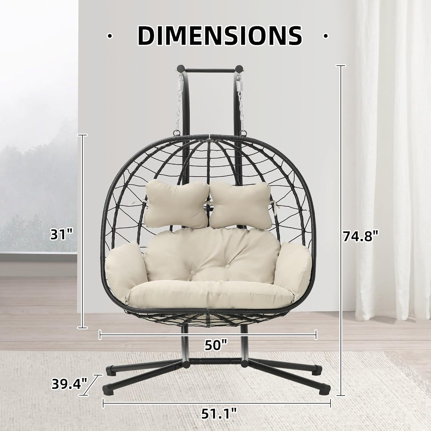 Double Indoor & Outdoor Swing Chair