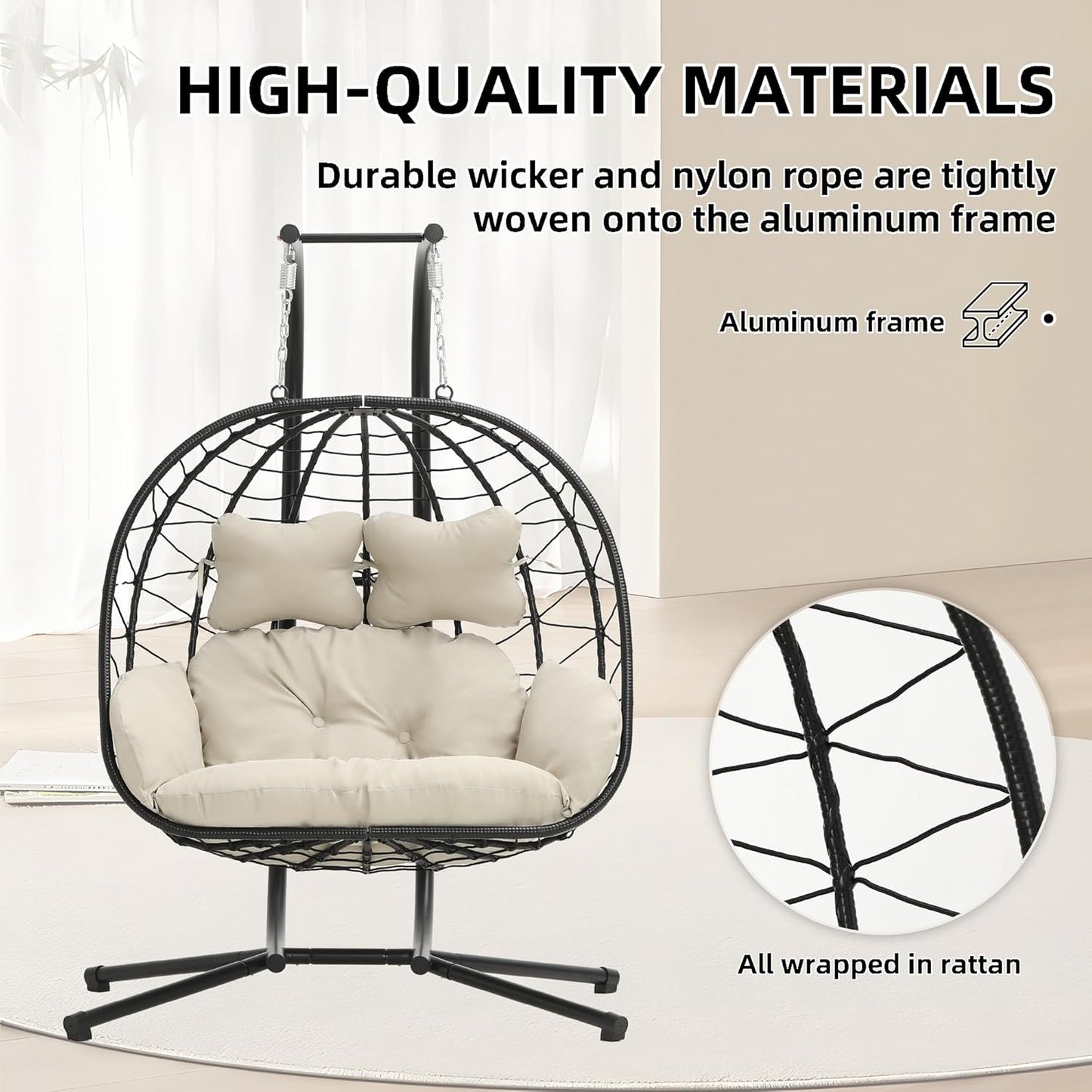 Double Indoor & Outdoor Swing Chair