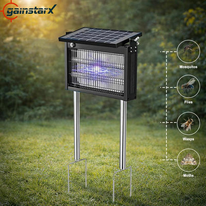 Solar Bug Zapper™ - Waterproof Outdoor Mosquito & Fly Killer with Auto Light Sensor